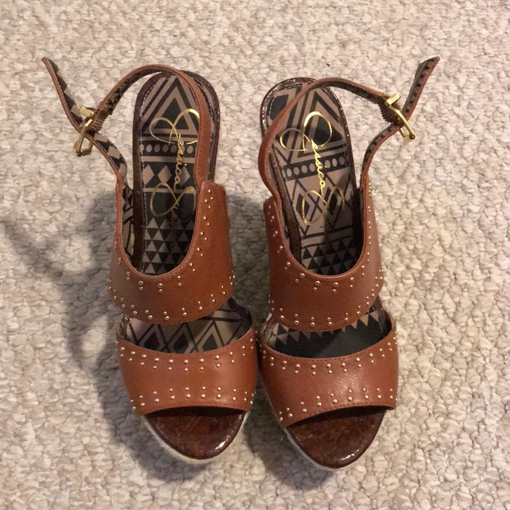Jessica Simpson Ellrose Brown Wedge